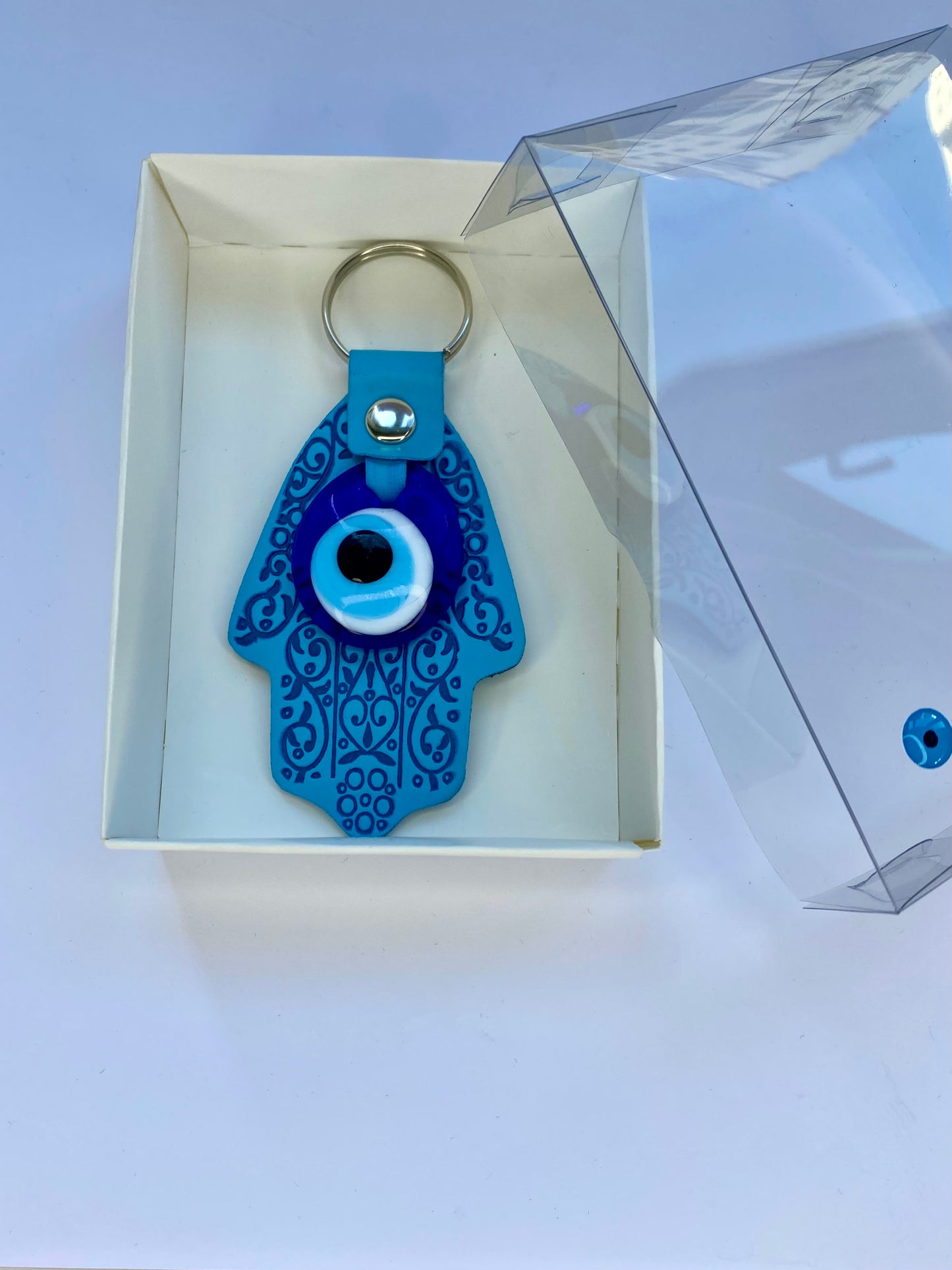 Hamsa Hand Evil Eye Keychain, Home, Car