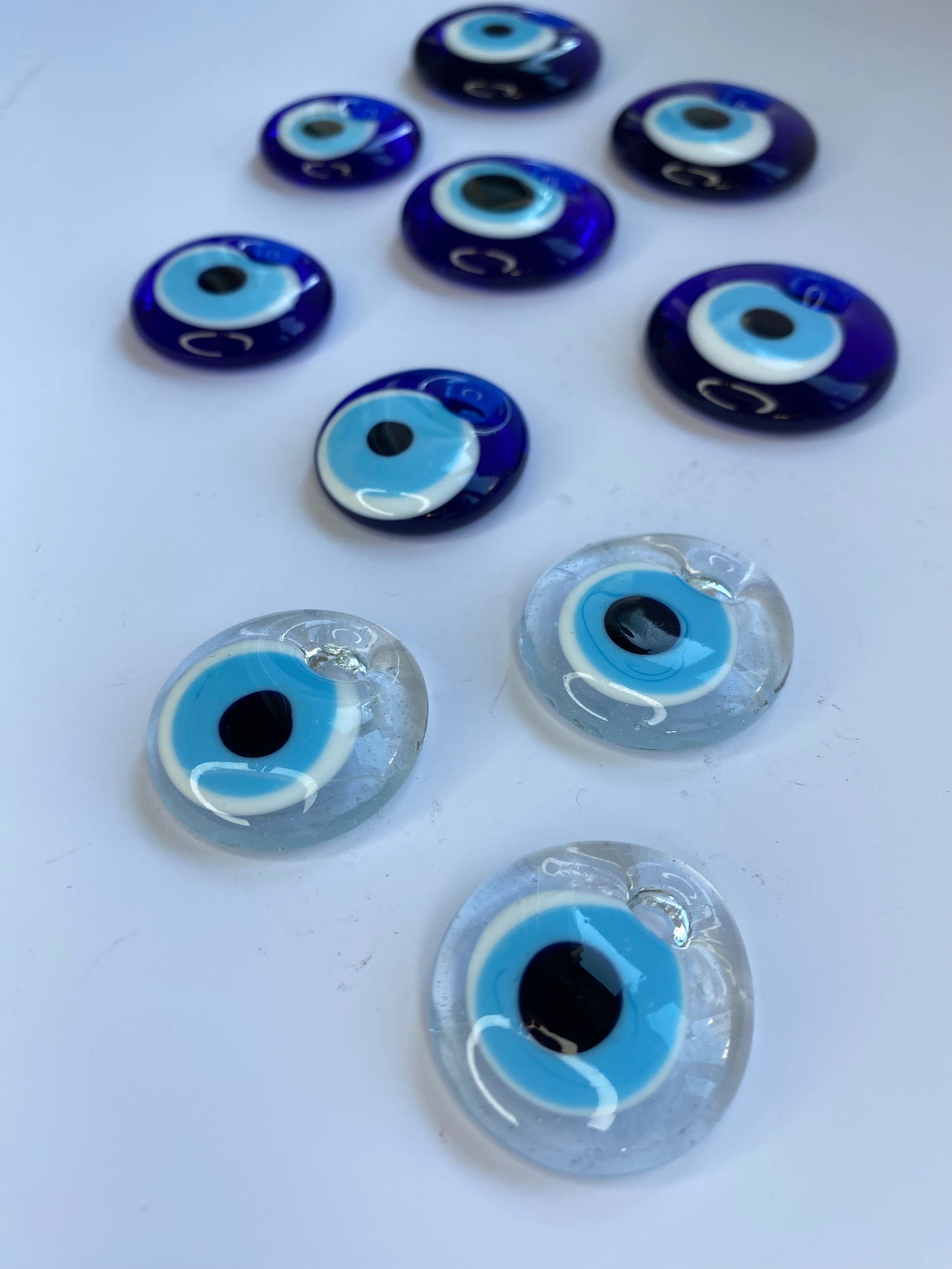 Evil Eye Bead, 3pcs, 1,5 inch, Glass beads, Necklace, Pendant, Wedding Favor, Christmas gift, Home decor